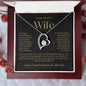 To My Beautiful Wife | Love You Forever And Always | Forever Love Necklace BG