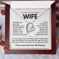 Forever Love Necklace | Gift for Wife | Heartfelt Message Card