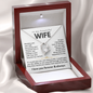 Forever Love Necklace | Gift for Wife | Heartfelt Message Card