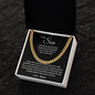 To My Son | Gift For Son | Cuban Link Chain | Love Mom