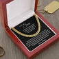 To My Son | Gift For Son | Cuban Link Chain | Love Mom