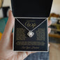 To My Beautiful Wife | Love Your Husband | Love Knot Necklace BG