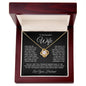 To My Beautiful Wife | Love Your Husband | Love Knot Necklace BW