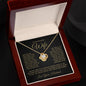 To My Beautiful Wife | Love Your Husband | Love Knot Necklace BG