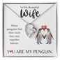 Forever Love Necklace | Gift For Wife | You Are My Penguin