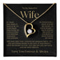 To My Beautiful Wife | Love You Forever And Always | Forever Love Necklace BG