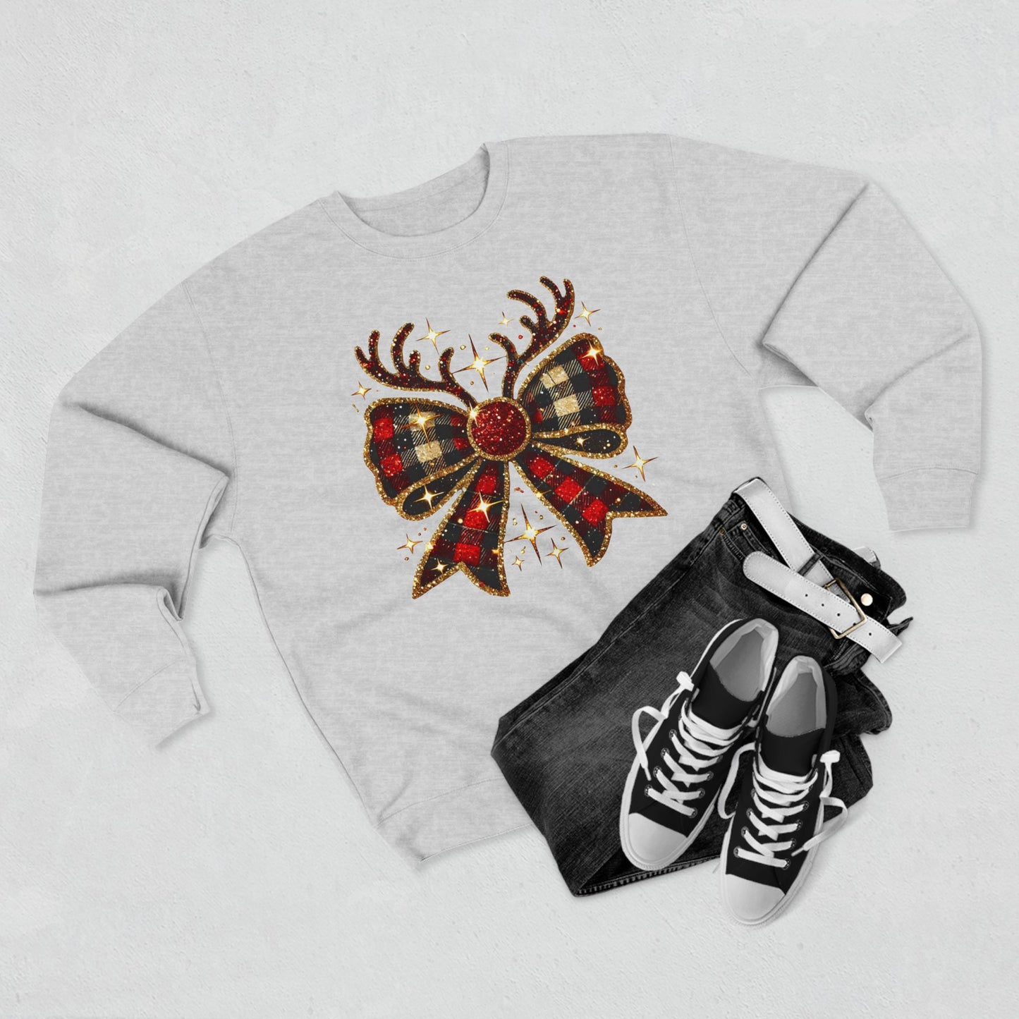 Unisex Crewneck Sweatshirt | Christmas Bow