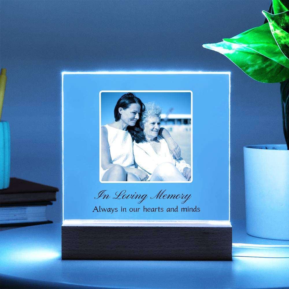 In Loving Memory | Photo Upload | Acrylic Square Plaque