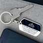 Heartfelt Keepsake For Daughter | Swivel Keychain | Bad Ass Daughter