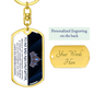 Heartfelt Keepsake For Daughter | Swivel Keychain | Bad Ass Daughter