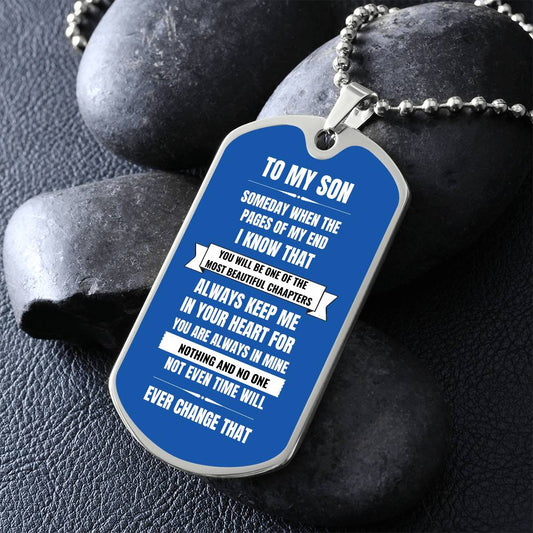 To My Son | Gift For Son | Dog Tag