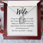 To My Wife | Forever Love Necklace | "I Hope This Reminds You How Much You Are Loved"