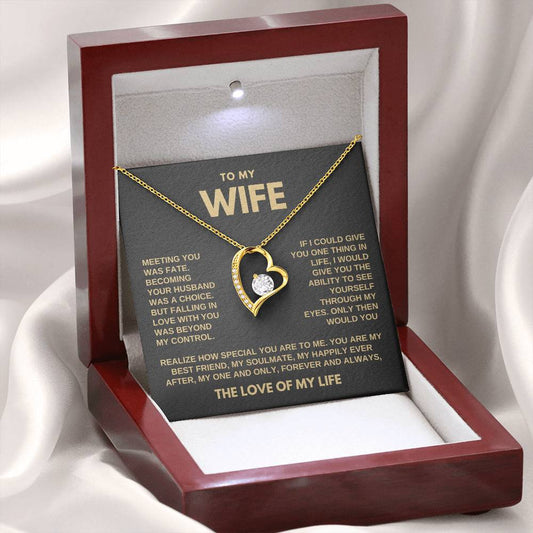 To My Wife | Gift For Wife | Forever Love Necklace | The Love Of My Life