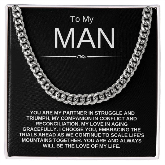 To My Man | Cuban Link Chain