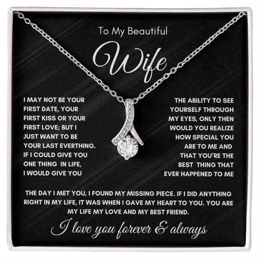 To My Beautiful Wife | Alluring Beauty Necklace