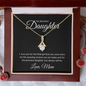 For The Daughter You Always Will Be | Gift For Daughter | Alluring Beauty Necklace With Heartfelt Message Card |
