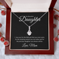 For The Daughter You Always Will Be | Gift For Daughter | Alluring Beauty Necklace With Heartfelt Message Card |