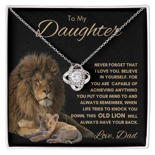 To My Daughter | Love Knot Neckless | Love Dad