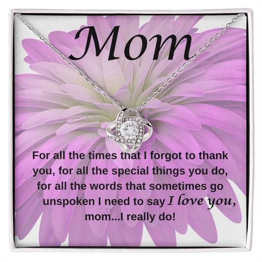 Mom | Love  Knot Neckless