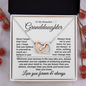 Never Forget That I Love You | Interlocking Hearts Necklace | Gift For Granddaughter | With Heartfelt Message Card |