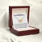 Interlocking Hearts Necklace | Gift For Granddaughter |  Heartfelt Message Card |