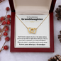 Interlocking Hearts Necklace | Gift For Granddaughter |  Heartfelt Message Card |