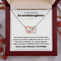 Interlocking Hearts Necklace | Gift For Granddaughter |  Heartfelt Message Card |