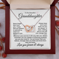 Never Forget That I Love You | Interlocking Hearts Necklace | Gift For Granddaughter | With Heartfelt Message Card |