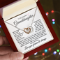 Never Forget That I Love You | Interlocking Hearts Necklace | Gift For Granddaughter | With Heartfelt Message Card |