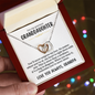 "You'll never out grow my love" | Interlocking Hearts Necklace | Gift For Granddaughter |  Heartfelt Message Card |