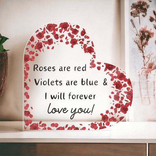 Heart Acrylic | Gift For Wife | Valentine Gift