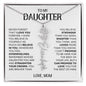 To My Daughter | Name Necklace | Birth Flower | Gift For Daughter | Love Mom