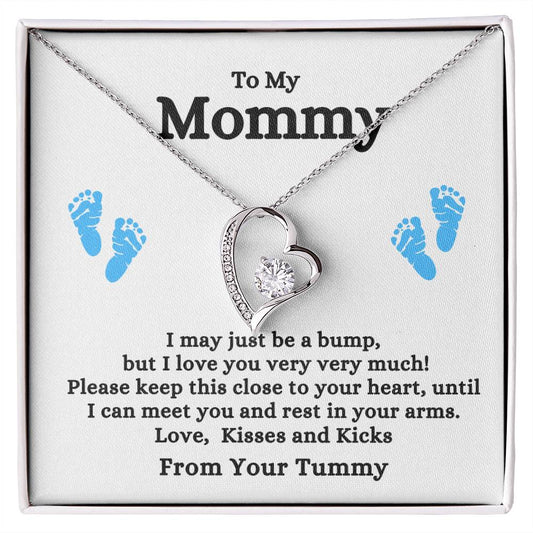 To My Mommy | From your Tummy | Forever Love Necklace