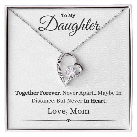 To My Daughter | Love Mom | Forever Love Necklace