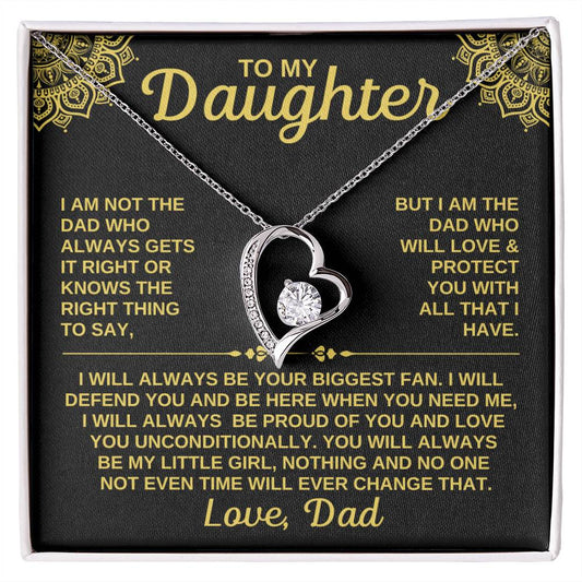 To My Daughter | Gift For Daughter | Forever Love Necklace