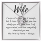 To My Wife | Forever Love Necklace | "I Hope This Reminds You How Much You Are Loved"