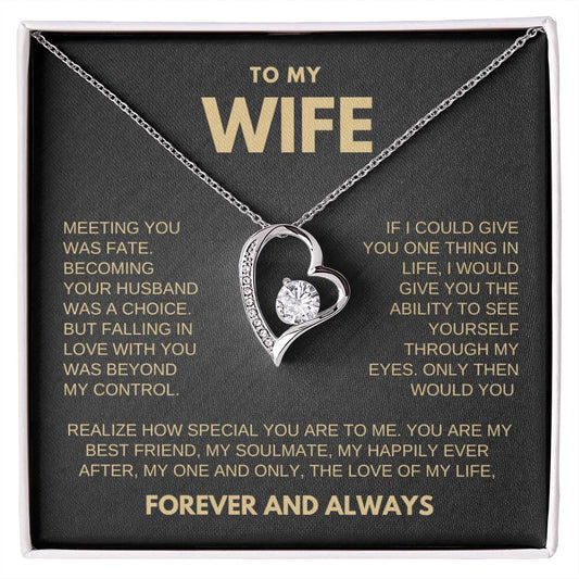 To My Wife | Gift For Wife | Anniversary gift | Forever Love Necklace