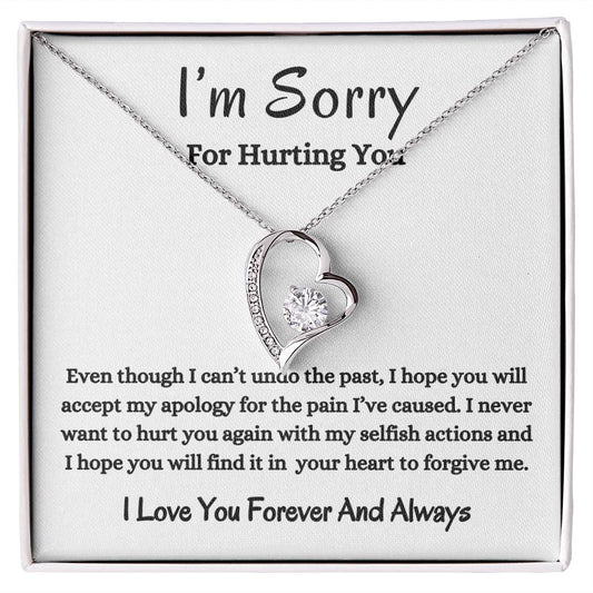 I'm Sorry | Heartfelt Message | Forever Love Necklace