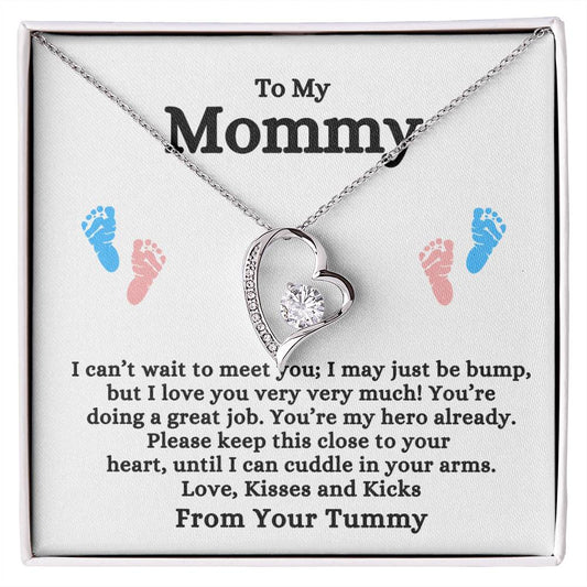 To My Mommy | From Your Tummy | Forever Love Necklace