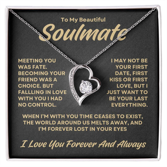 To My Beautiful Soulmate | Forever Love Necklace | Forever And Always