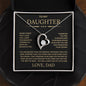 To My Daughter | Gift For Daughter | Forever Love Necklace