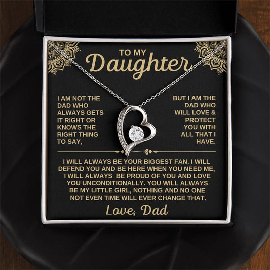 To My Daughter | Gift For Daughter | Forever Love Necklace