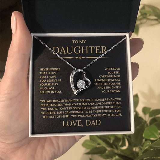 To My Daughter | Gift For Daughter | Forever Love Necklace