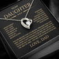 To My Daughter | Gift For Daughter | Forever Love Necklace
