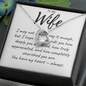 To My Wife | Forever Love Necklace | "I Hope This Reminds You How Much You Are Loved"