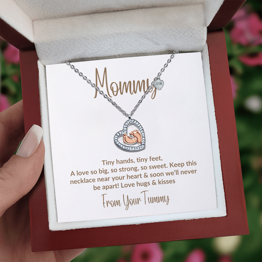 Mommy To Be Necklace | From Baby in the Womb | Mothers Day Gift | New Mom Baby Shower Gift | Mother to Be
