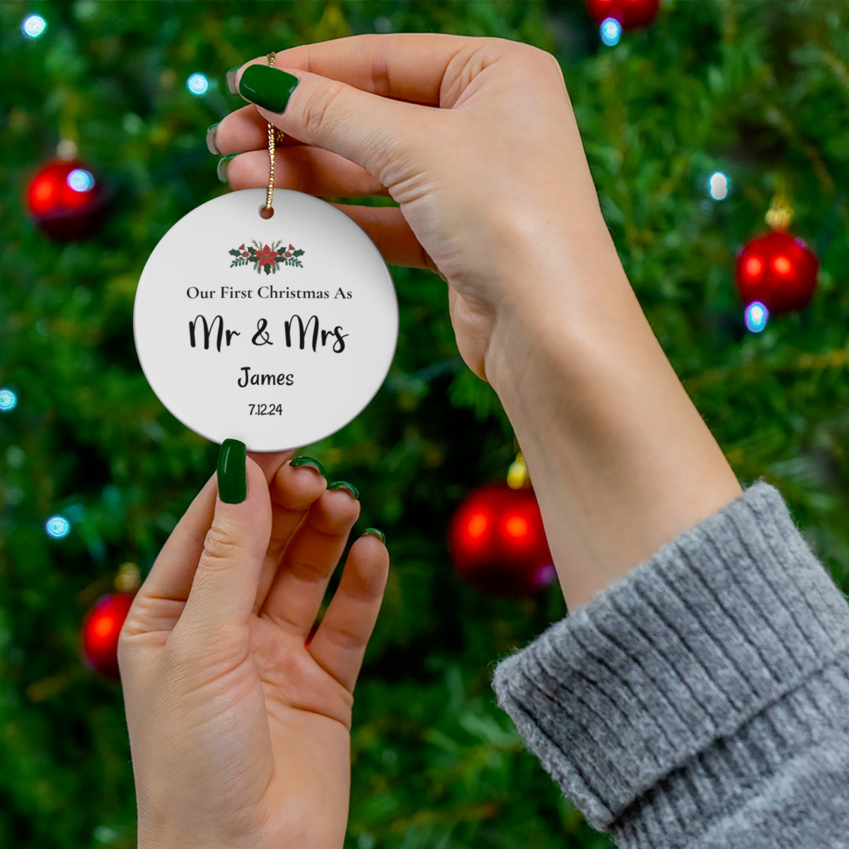 Frist Christmas |Personalized Mr & Mrs | Christmas Ornament