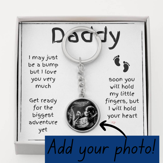 Daddy | Baby Bump | Personalized Key Chain